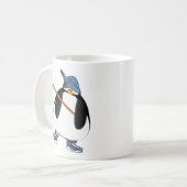Hockey Penguin Koffiemok (Voorkant links)
