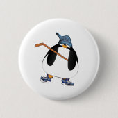 Hockey Penguin Ronde Button 5,7 Cm (Voorkant)