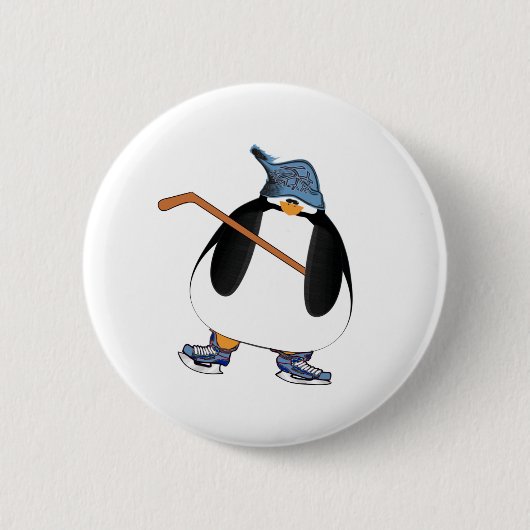 Hockey Penguin Ronde Button 5,7 Cm (Voorkant)