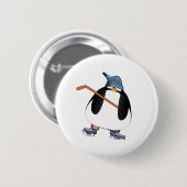 Hockey Penguin Ronde Button 5,7 Cm (Voorkant /achterkant)