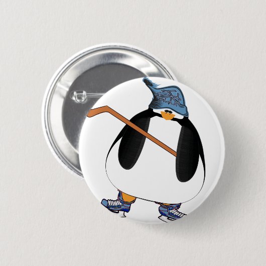 Hockey Penguin Ronde Button 5,7 Cm (Voorkant /achterkant)