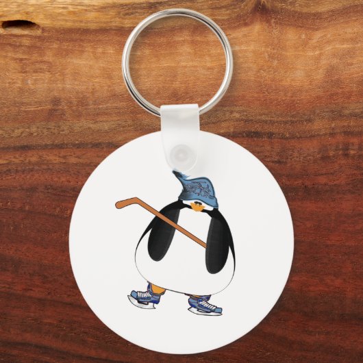 Hockey Penguin Sleutelhanger (Voorkant)