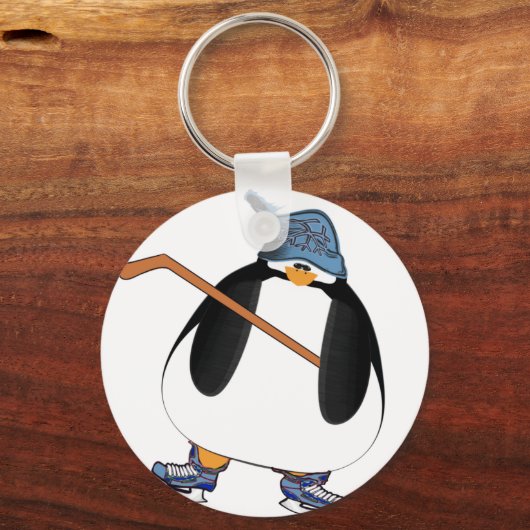 Hockey Penguin Sleutelhanger (Voorkant)