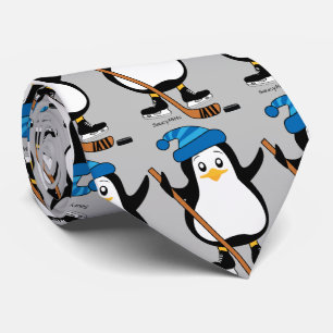 Hockey Penguin Stropdas