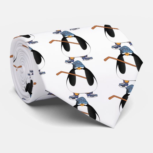 Hockey Penguin Stropdas (Opgerold)