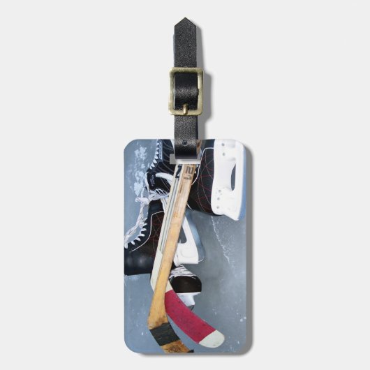 Hockey (personaliseren) bagagelabel (Voorkant verticaal)