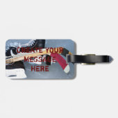 Hockey (personaliseren) bagagelabel (Achterkant horizontaal)