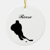 Hockey Personalized Kerstversiering Keramisch Ornament (Voorkant)