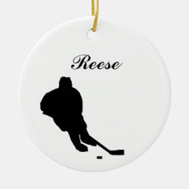 Hockey Personalized Kerstversiering Keramisch Ornament