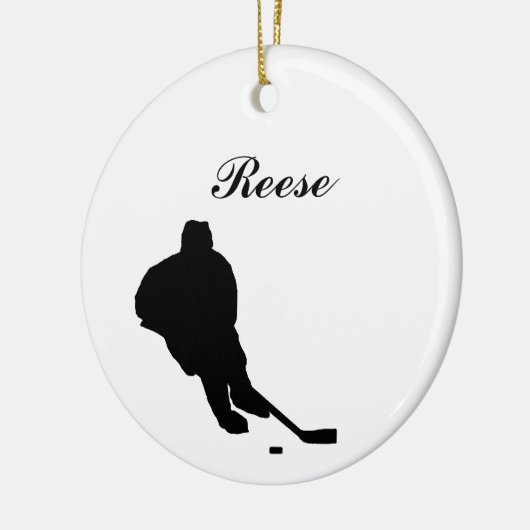 Hockey Personalized Kerstversiering Keramisch Ornament (Links)