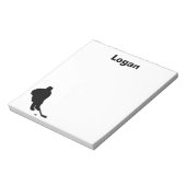 Hockey Personalized Notitieblok (Linkerzijde)