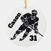 Hockey Personalized Ornament (Voorkant)
