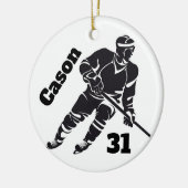 Hockey Personalized Ornament (Links)