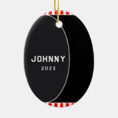 Hockey Personated Collectible Ceramic Ornament (Achterkant)