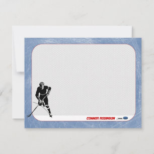 Hockey Personated Note Cards Notitiekaartje