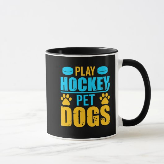 Hockey Pet-honden afspelen Mok (Rechts)