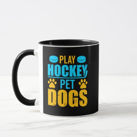 Hockey Pet-honden afspelen Mok (Links)