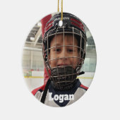 Hockey Photo Ornament (Rechts)