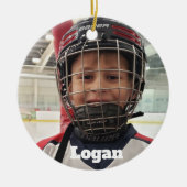 Hockey Photo Ornament (Voorkant)