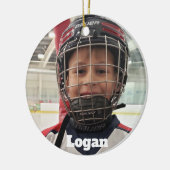 Hockey Photo Ornament (Links)