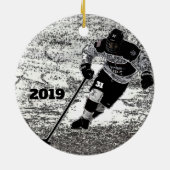 Hockey Photo Ornament (Achterkant)