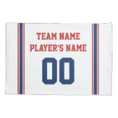 Hockey Pillow-Hoesje, speciaal gepersonaliseerd en Kussensloop (Achterkant)