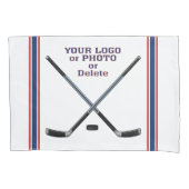 Hockey Pillow-Hoesje, speciaal gepersonaliseerd en Kussensloop (Voorkant)