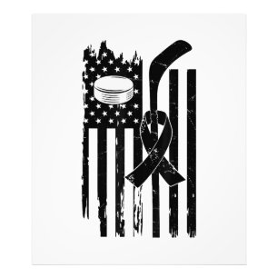 Hockey Pink Ribbon Breast Cancer Bewustheid Sport Foto Afdruk