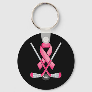 Hockey Pink Ribbon Breast Cancer Bewustheid Sport  Sleutelhanger