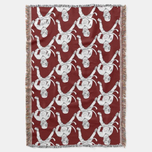 Hockey Pit Bull Throw Deken (Voorkant Verticaal)