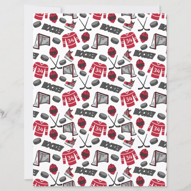 Hockey plakboekpapier (Voorkant)