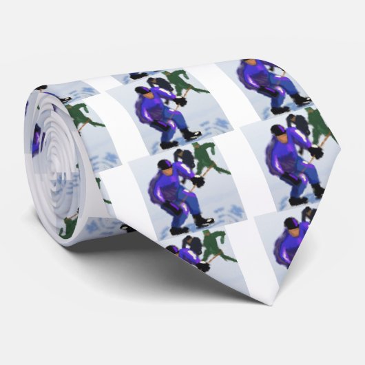 Hockey Play Art Stropdas (Opgerold)