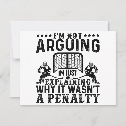 Hockey Player Arguing Gift Funny Hockey (Voorkant)