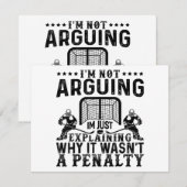 Hockey Player Arguing Gift Funny Hockey Feestdagenkaart (Voorkant / Achterkant)