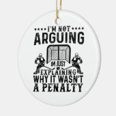 Hockey Player Arguing Gift Funny Hockey Keramisch Ornament (Links)
