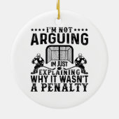 Hockey Player Arguing Gift Funny Hockey Keramisch Ornament (Achterkant)