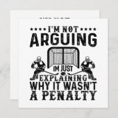Hockey Player Arguing Gift Funny Hockey Save The Date (Voorkant / Achterkant)