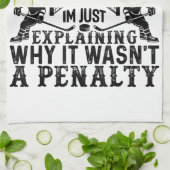 Hockey Player Arguing Gift Funny Hockey Theedoek (Gevouwen)