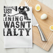 Hockey Player Arguing Gift Funny Hockey Theedoek (Quarter Fold)