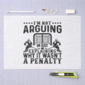 Hockey Player Arguing Gift Funny Hockey Tissuepapier (Craft)