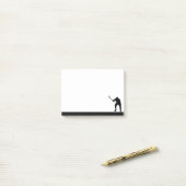 Hockey Player Athlete Sport Silhouette Post-it® Notes (Op bureau)
