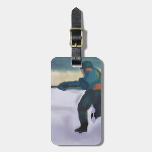 Hockey Player, Bag Label Bagagelabel (Voorkant verticaal)