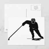 Hockey Player Briefkaart (Voorkant / Achterkant)
