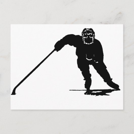 Hockey Player Briefkaart (Voorkant)