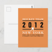 Hockey Player Briefkaart (Voorkant / Achterkant)