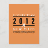 Hockey Player Briefkaart (Voorkant)