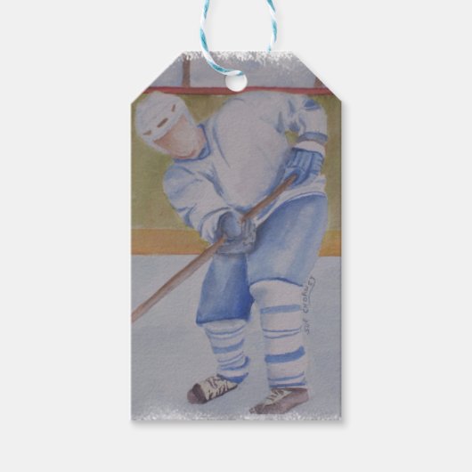 HOCKEY PLAYER CADEAULABEL (Voorkant)