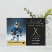 Hockey player Foto afstuderen class van 2022 Kaart (Staand voorkant)