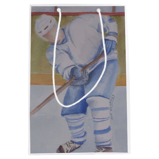 HOCKEY PLAYER GIFT BAG MEDIUM CADEAUZAKJE (Voorkant)