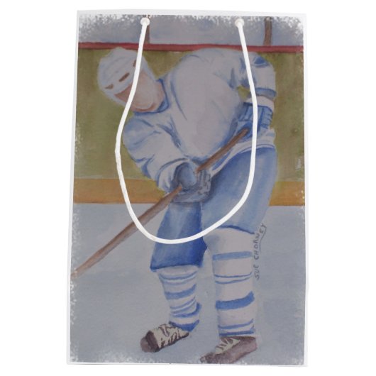 HOCKEY PLAYER GIFT BAG MEDIUM CADEAUZAKJE (Achterkant)
